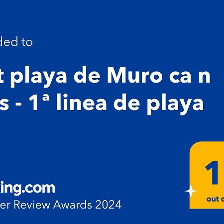 Апартаменты Apt Playa De Muro Ca N Ines - 1ª Linea De Playa Порто де Алькудиа Экстерьер фото