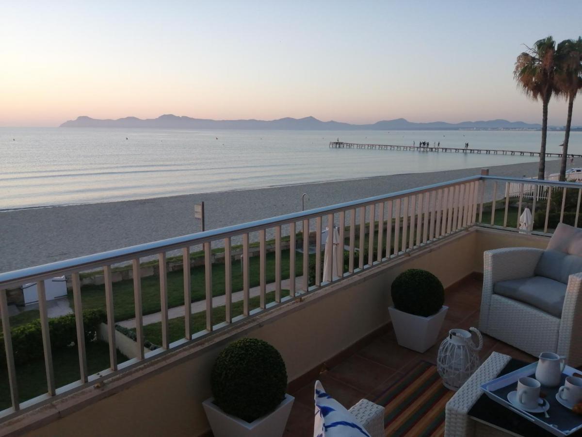 Апартаменты Apt Playa De Muro Ca N Ines - 1ª Linea De Playa Порто де Алькудиа Экстерьер фото
