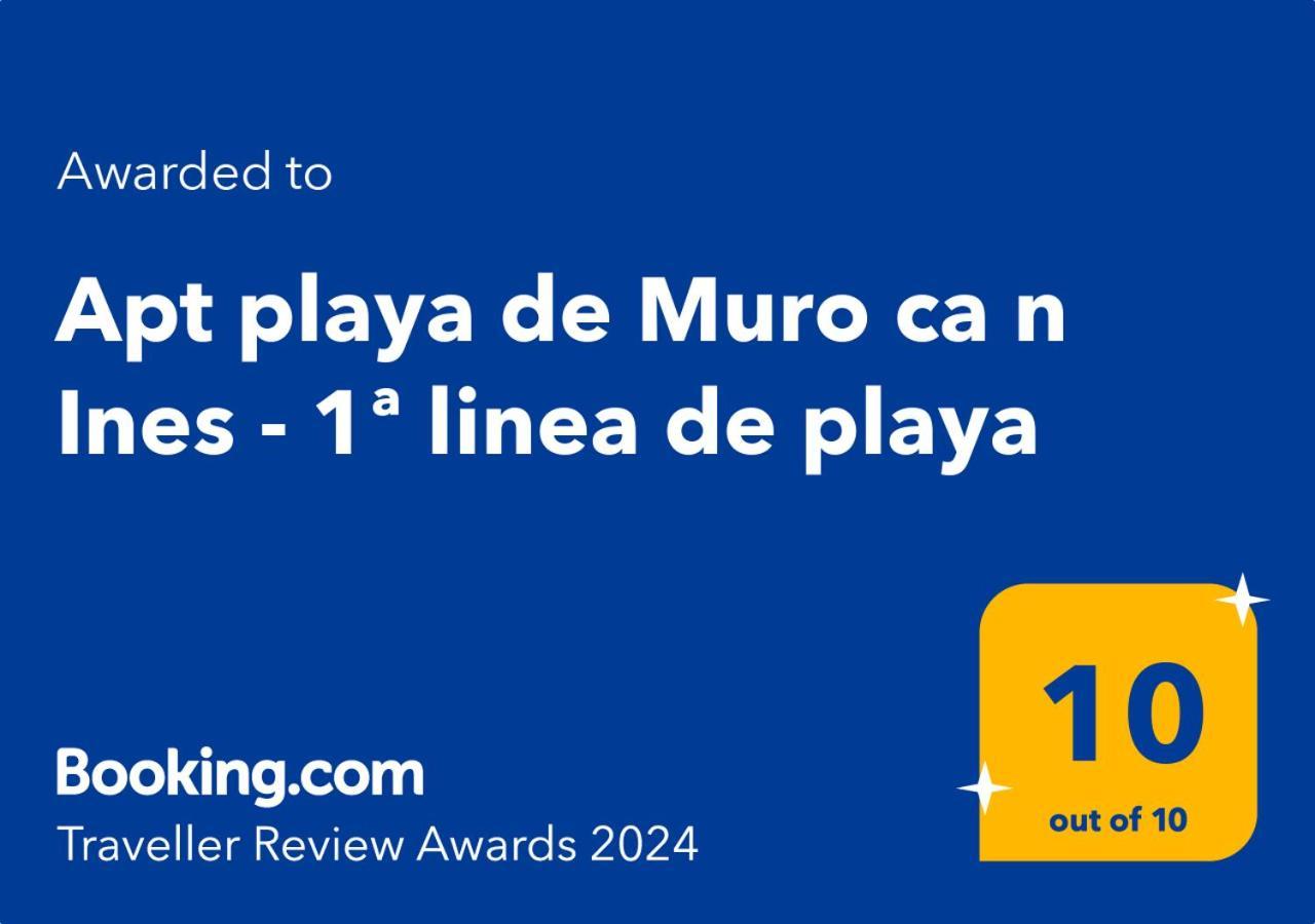 Апартаменты Apt Playa De Muro Ca N Ines - 1ª Linea De Playa Порто де Алькудиа Экстерьер фото