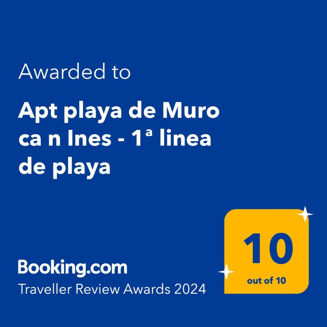Апартаменты Apt Playa De Muro Ca N Ines - 1ª Linea De Playa Порто де Алькудиа Экстерьер фото